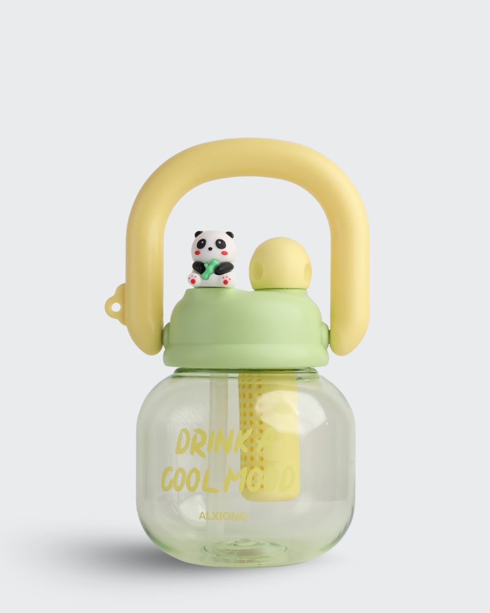 Cute Panda Buddy Bottle (Green & Yellow) By Bev9