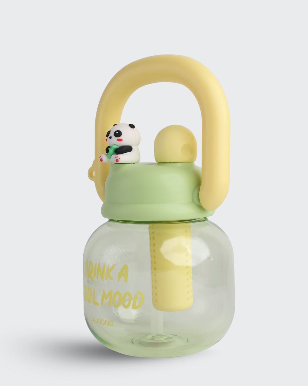 Cute Panda Buddy Bottle (Green & Yellow) By Bev9