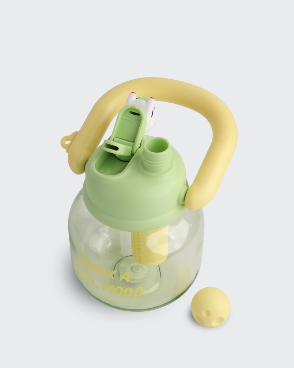 Cute Panda Buddy Bottle (Green & Yellow) By Bev9