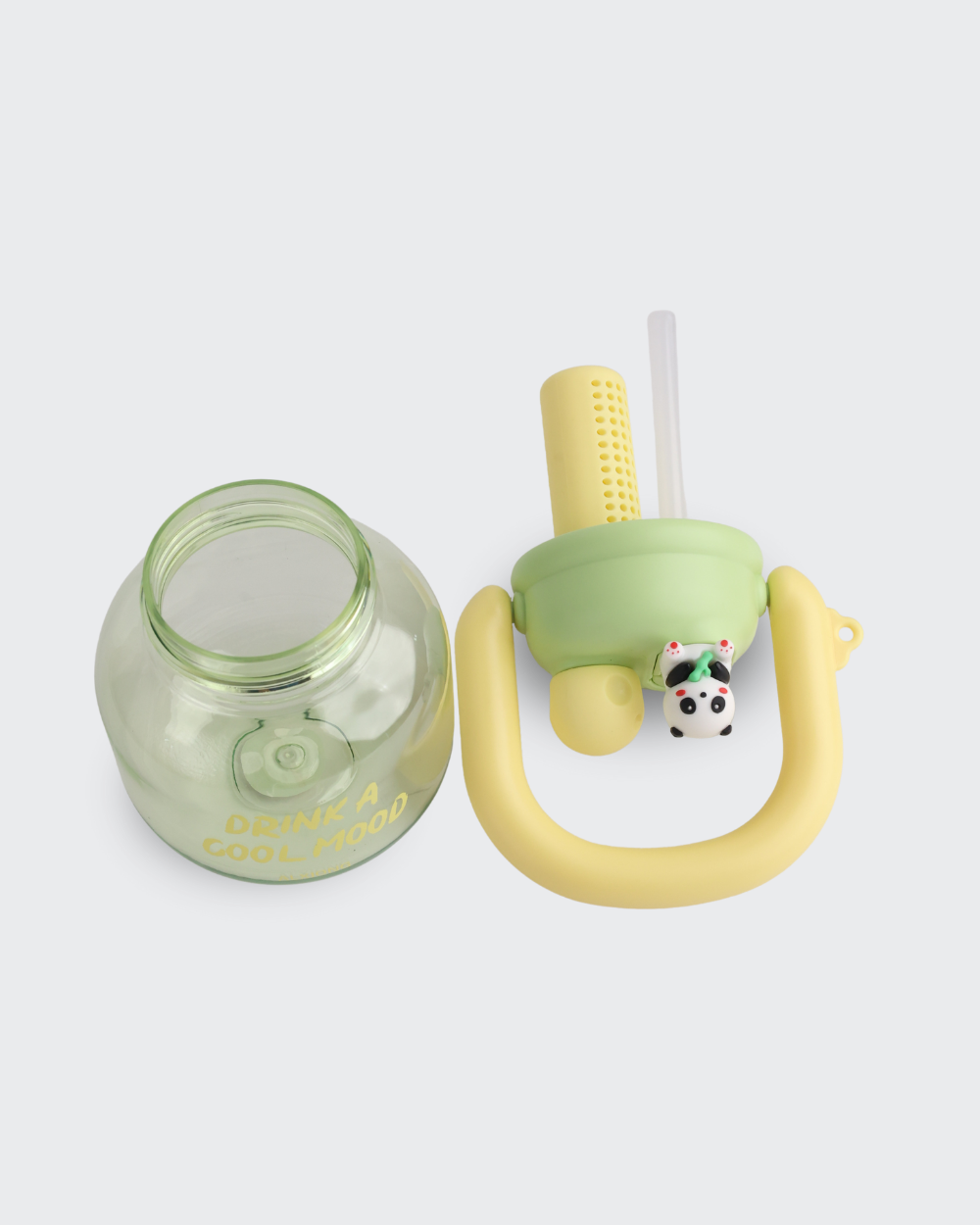 Cute Panda Buddy Bottle (Green & Yellow) By Bev9