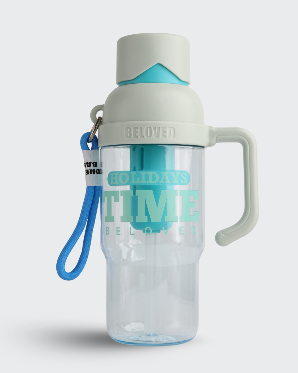 BELOVED Shotay Classic Unbreakable Water Bottle (Gray & Blue) By Bev9