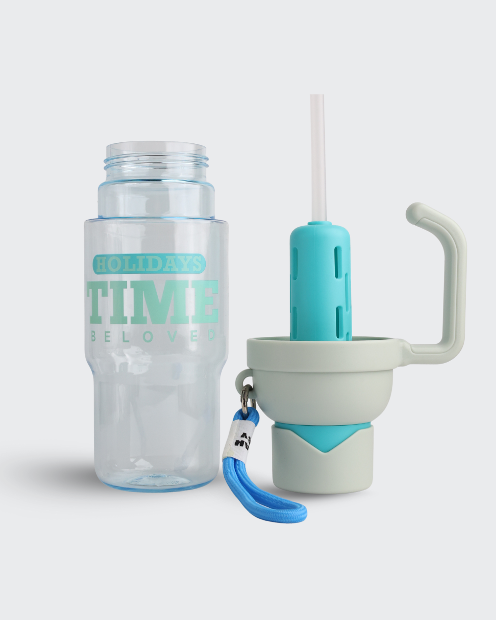 BELOVED Shotay Classic Unbreakable Water Bottle (Gray & Blue) By Bev9