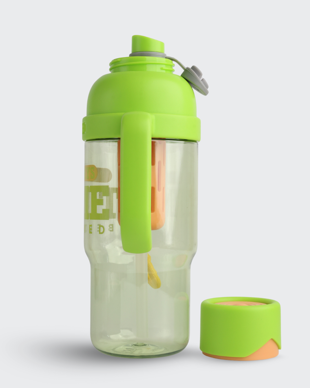 BELOVED Shotay Classic Unbreakable Water Bottle (Green & Orange) By Bev9