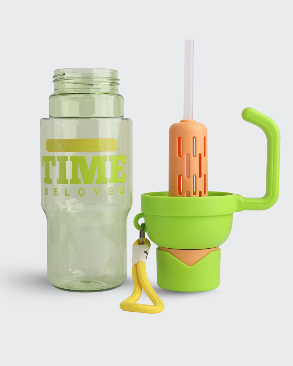 BELOVED Shotay Classic Unbreakable Water Bottle (Green & Orange) By Bev9