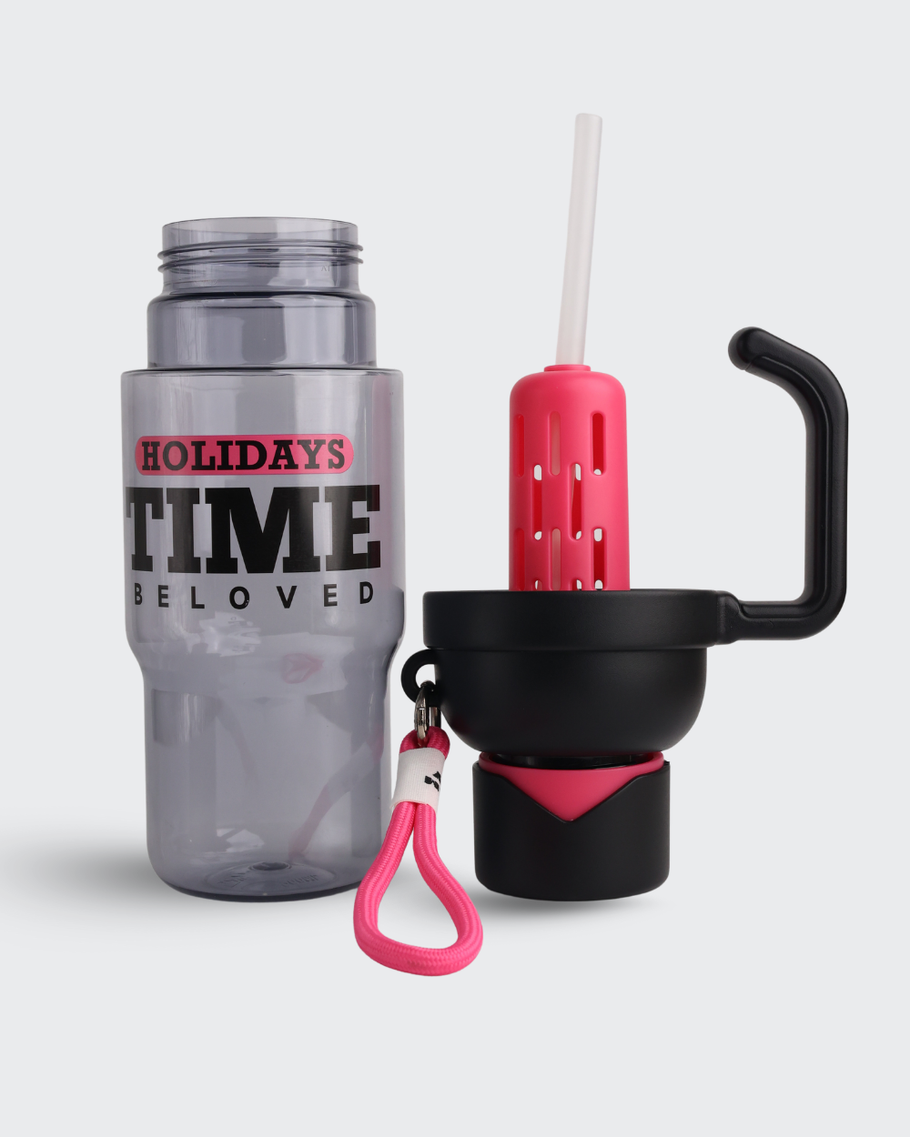 BELOVED Shotay Classic Unbreakable Water Bottle (Black & Red) By Bev9