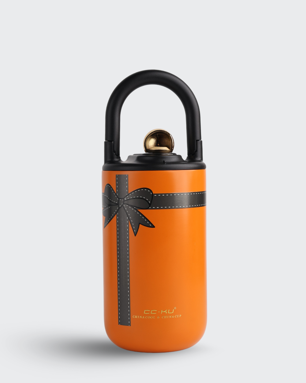 CC.KU Retro Thermos Cup (Orange) by Bev9