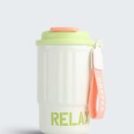 Dual Sip Tumbler 400ML Coffee Cup Insulated