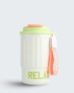 Dual Sip Tumbler 400ML Coffee Cup Insulated