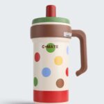 Vintage Insulated Tumbler 1000ML Steel Water Bottle Thermal