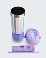 Grid Tea Tumbler 650ML Insulated Bottle - Image 4