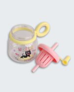 Cat Handle Bottle 950ML Cute Straw Water Bottle - Image 3