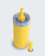 Glass Straw Bottle 550ML Premium Water Bottle - Image 3