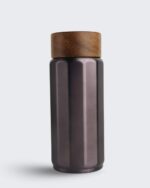 Wood Lid Tumbler 340ML Insulated Coffee Cup - Image 3